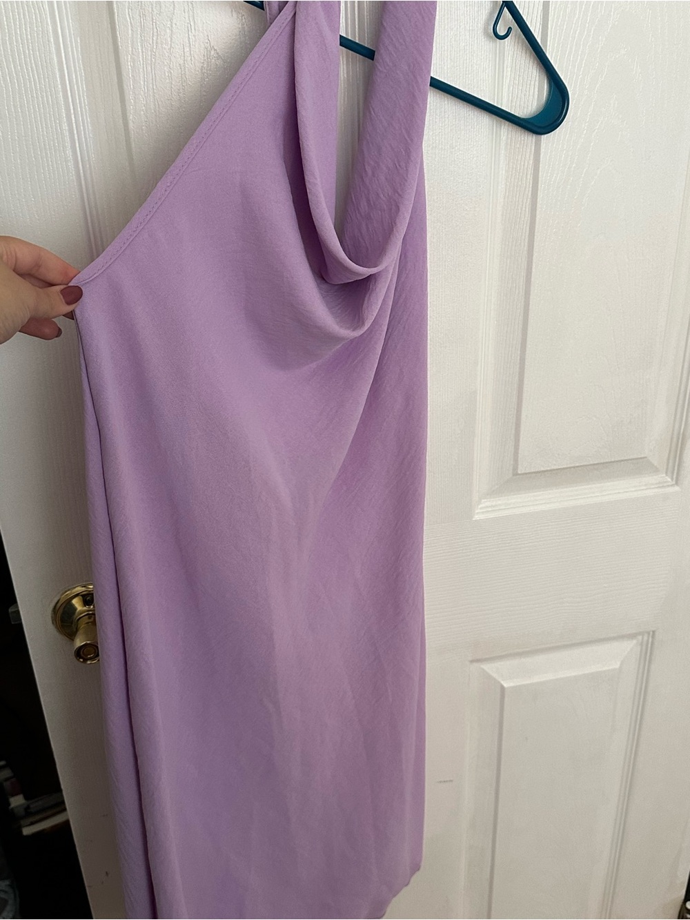 Lavender Cowel Neck Halter Slip Dress - Elegant Women’s Evening Dress XL NWT